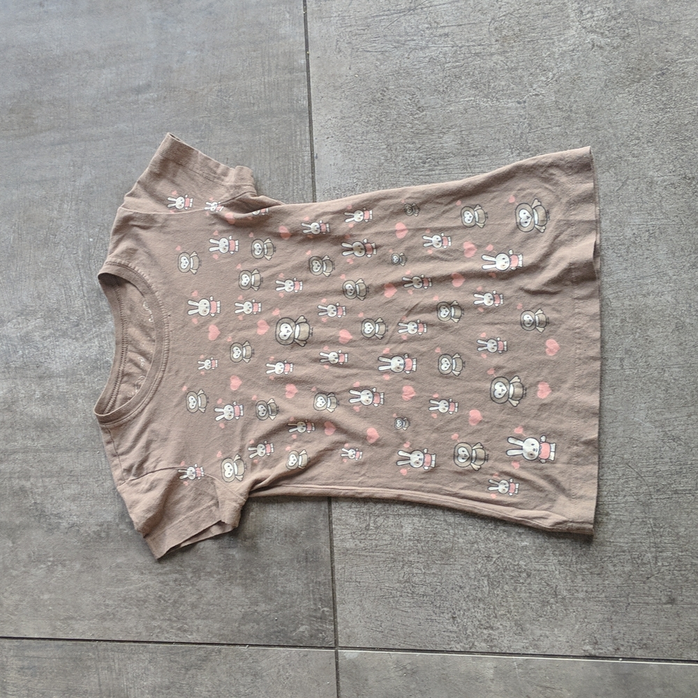 Five Crown Tshirt Bunny and Bird Print Size Small